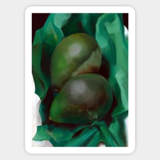 High Resolution Alligator Pears by Georgia O'Keeffe Sticker